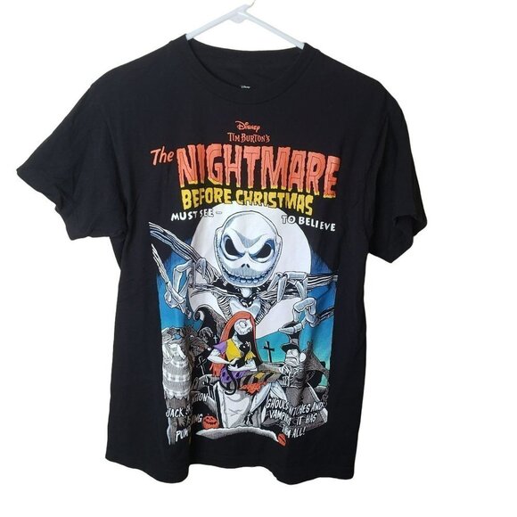 THE Nightmare Before Chritmas Disney Tee Shirt Comic Tim Burton 's Size … - Picture 1 of 7
